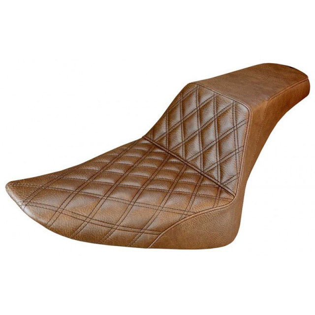 Saddlemen 812-26-172BR Step-Up LS Seat Front, Brown for Harley