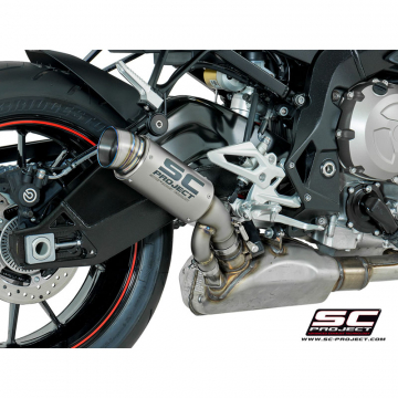 view SC-Project B27-T70T GP70-R Slip-on Exhaust, Titanium for BMW S1000R (2017-2020)
