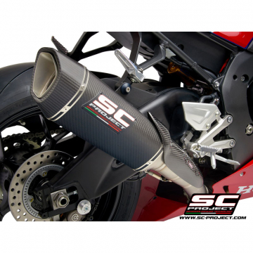 view SC-Project H35-T91C SC1-R Slip-on Exhaust, Carbon Fiber for Honda CBR1000RR-R (2020-)