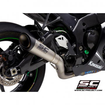 Arrow 71216CKZ Competition SBK Full Exhaust, Titanium for Kawasaki 