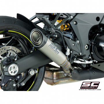 view SC-Project K24-T41T S1 Slip-on Exhaust, Titanium for Kawasaki Z1000 (2017-)