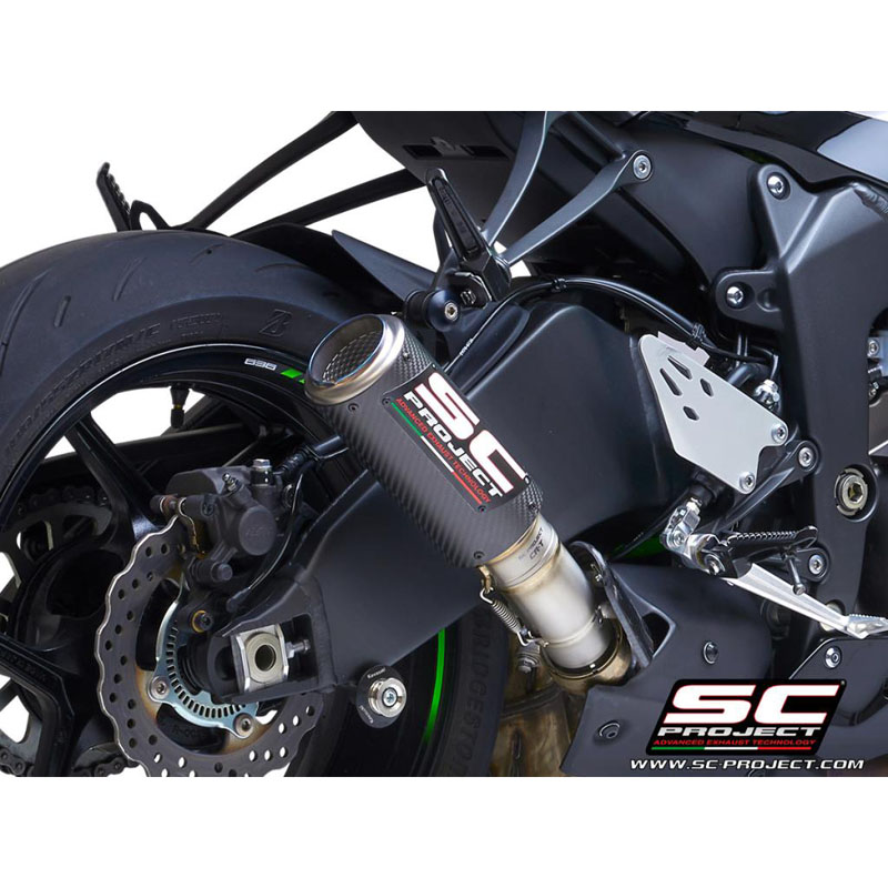 SC Project K35 T36C CR T Slip on Exhaust Carbon Fiber Kawasaki Ninja ZX 6R 636 2019 Accessories International