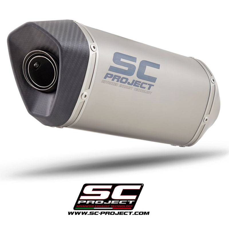SCProject S14116T SC1R Slipon Exhaust, Titanium for Suzuki SV650 (2016) Accessories