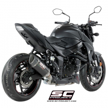 view SC-Project S15-90 SC1-R Slip-on Exhaust for Suzuki GSX-S750 (2017-)