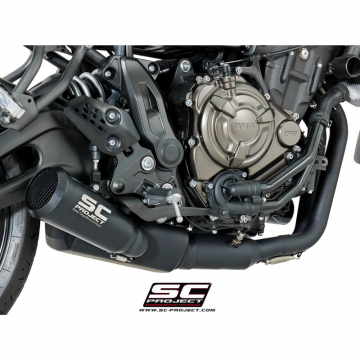 view SC-Project Y27-C21A70SMB Conic Full Exhaust, Black Edition for Yamaha FZ-07/MT-07/XSR 700 (2017-)