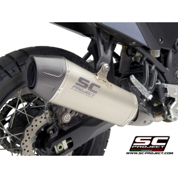 view SC-Project Y28-122T X-plorer Slip-on Exhaust, Titanium for Yamaha Tenere 700 (2019-)
