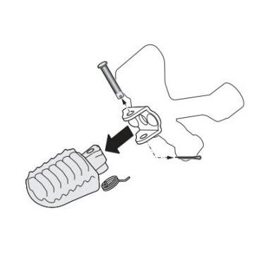 Sw-Motech FRS.06.011.80200/S Ion Footrests Mounting Kit for Yamaha Tenere 700 (2021-)