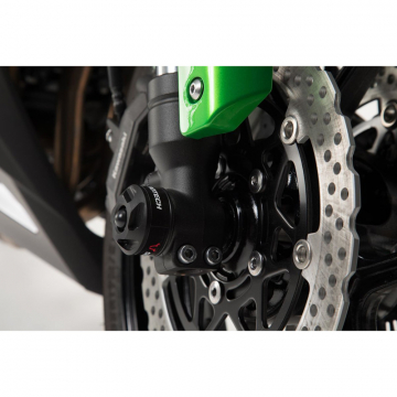 view Sw-Motech STP.08.176.10401/B Front Axle Sliders for Kawasaki Ninja 1000 (2017-)