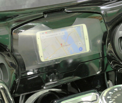 Transparent Door with Navigation Window and Phone holder