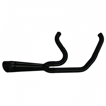 Two Bros 005-5120199-B 2-1 Shorty Turnout Black Exhaust for Harley Softail (2018-)
