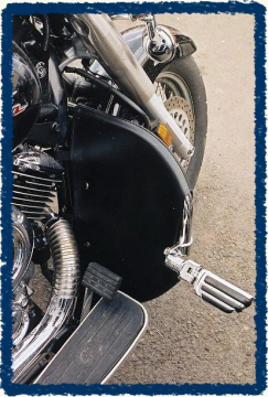 Sage Brush Engine Guard Chaps for V-Star 1100 with Cobra Bar
