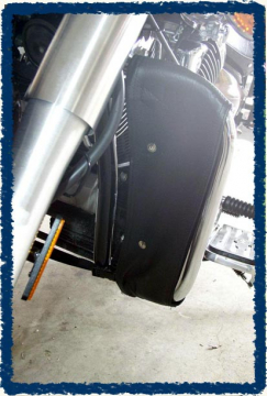 view Sage Brush Engine Guard Chaps for V-Star 1100 with OEM Bar