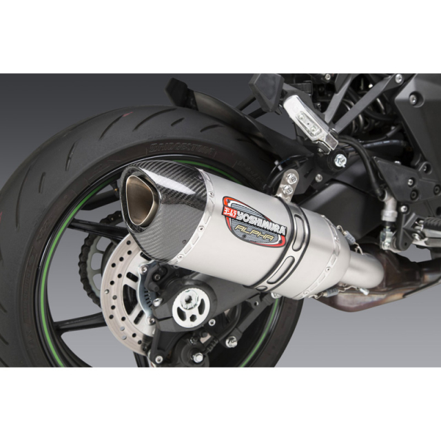 Yoshimura 14161BP520 Alpha Stainless Slip-on Exhaust for Kawasaki