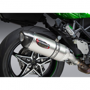 view Yoshimura 14210BM520 Street Alpha Slip-on Exhaust for Kawasaki Ninja H2 SX (2018-)