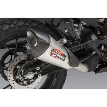 Yoshimura 16370BP520 AT2 Stainless Slip-on Exhaust for KTM 390 Adventure (2020-)