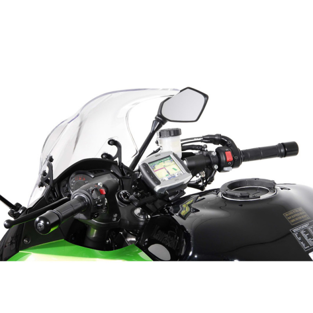 ShoeNavi GPSナビ ブラック Sw-Motech GPS.08.646.10300 GPS Holder for Kawasaki Ninja 1000 '11
