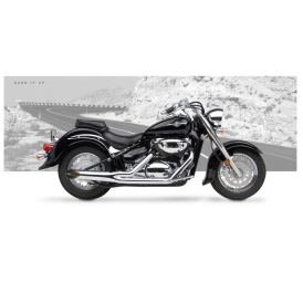 Hard Krome 44 6050 Side Burner Exhaust For Suzuki Boulevard C50 2005 2012 Accessories International