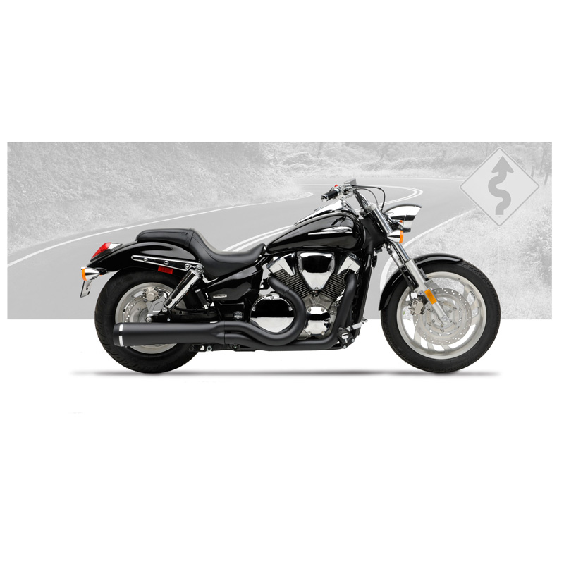 Hard-Krome 461b-2055 Velocity Pro Exhaust for Honda VTX1300C (2004