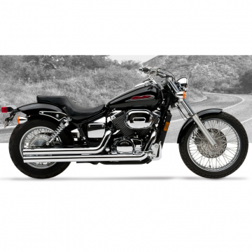 HARD-KROME American Classic II Exhaust Shadow Spirit 750 01-07