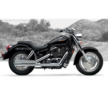 HARD-KROME American Classic II Exhaust Shadow Sabre 1100 00-up