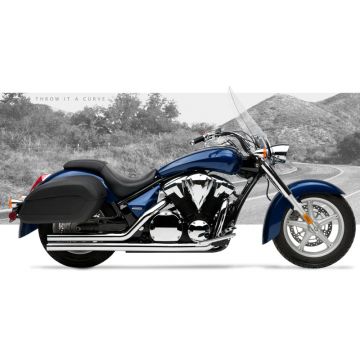 view HARD-KROME American Classic II Exhaust for Honda Fury 1300