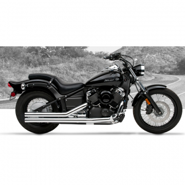 HARD-KROME American Classic II Exhaust V-Star 650 98-up