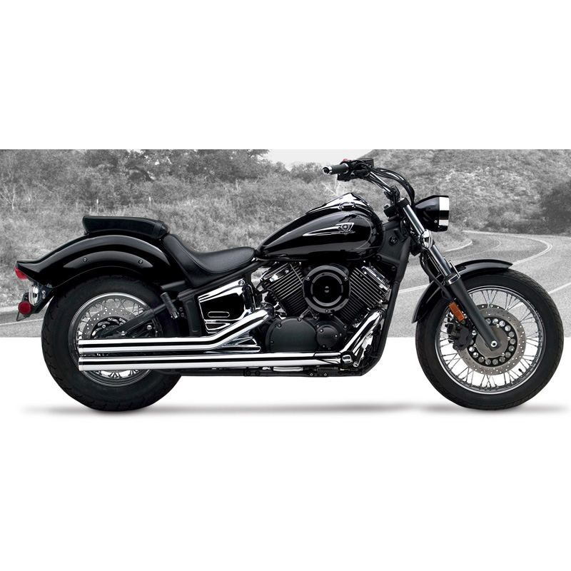HARD-KROME American Classic II Exhaust V-Star 1100 99-up