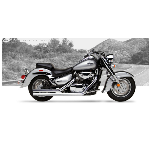 Hard-Krome 501-6040 American Classic II Exhaust for Suzuki