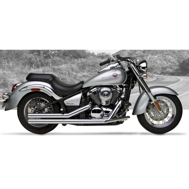 希少 90’s フルクローム ステアリング 35φ メッキ 軽量 ローライダー HARD-KROME American Classic II Exhaust Vulcan 900 06-up