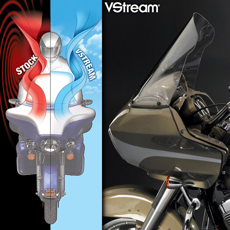 National Cycle N20421 VStream Tall Touring Windshield for Harley FLTR ...