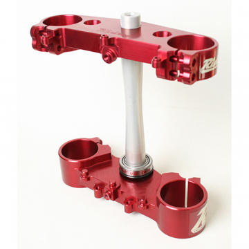Ride Engineering CR-BTB20-RA 22MM Offset Triple Clamp Set, Red for Honda CR/CRF