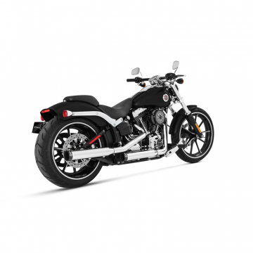 Rinehart 500-0200 3" Slip-on Exhaust Chrome for Harley-Davidson Softail (Fitment 1)