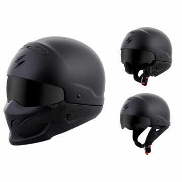 Scorpion Covert Solid Helmet, Matte Black