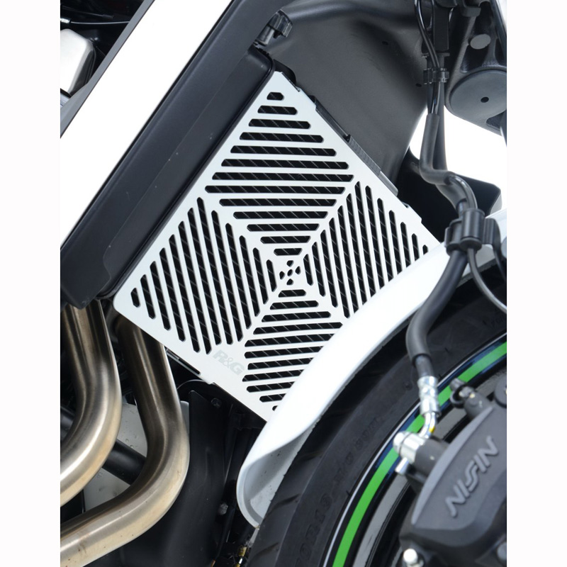 R&G RAD0191AL Radiator Guard, Brushed Aluminum for Kawasaki Vulcan S