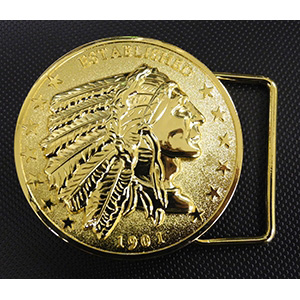 Aeromach CI-6000G Belt Buckle for Indian Chief (2014-) / Scout (2015-)