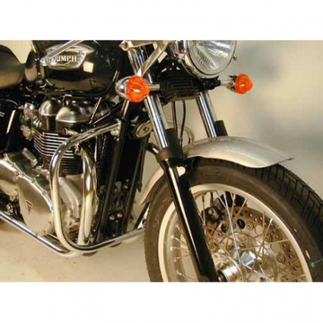 view Hepco & Becker 501.710 00 02 Engine Guard, Chrome for Triumph Thruxton