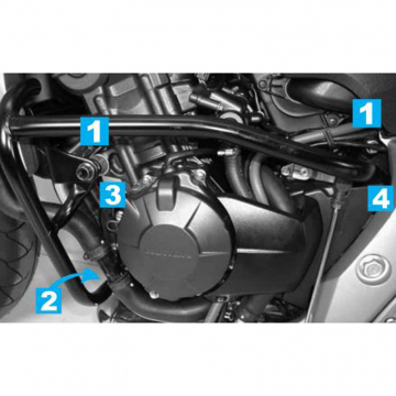view Hepco & Becker 501.948 00 01 Engine Guard for Honda CB600F Hornet (2007-2010)