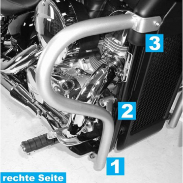 view Hepco & Becker 501.951 00 02 Engine Guard for Honda VT 750 Shadow Spirit