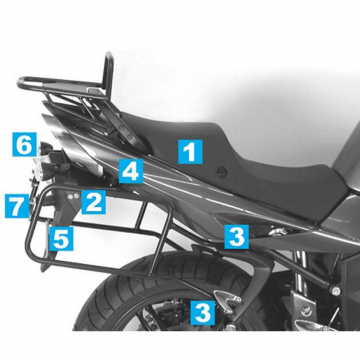 view Hepco & Becker 650.792 00 01 Side Carrier for Triumph ST 1050