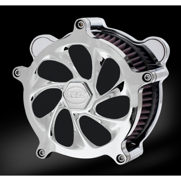 view RC Components AC-101C Drifter Chrome Airstrike Air Cleaner for Harley models