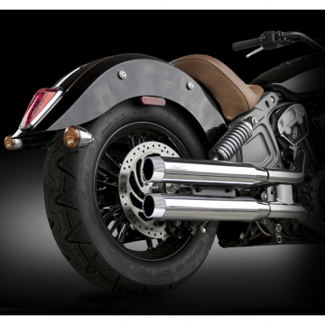 view RC Components RCX220-19C 3.0" Blitz Muffler Chrome Tips for Indian Scout