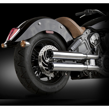 view RC Components RCX220C-22E 3.0" Rival Shorty Muffler Eclipse Tips for Indian Scout