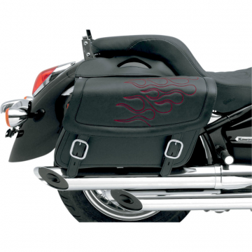 Saddlemen X021-05-0425 Highwayman Tattoo Slant Saddlebag, Jumbo