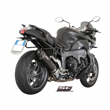 SC-Project B14-02C Oval Matte Carbon Exhaust for BMW K1300R / S (2009-2015)