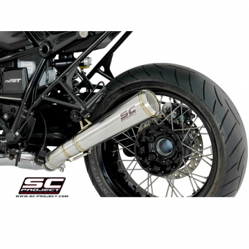view SC-Project B18-37A70S Conic "70s Style" Exhaust for BMW / R nineT / '14-'19