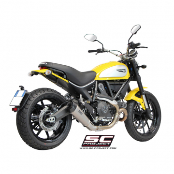 view SC-Project D16-34T Conic Exhaust for Ducati Scrambler 800 (2015-2016)