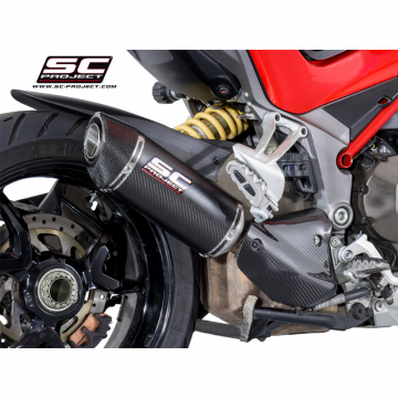 view SC-Project D19-K25C Oval Exhaust for Ducati Multistrada 1200 / S (2015-current)