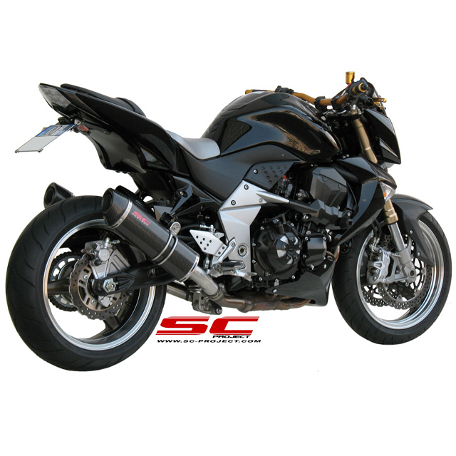 SC Project K04 02C Oval Exhaust for Kawasaki Z1000 2007 2009 at Accessories International