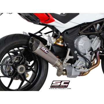 SC-Project M02-34T Conic Exhaust MV Agusta Brutale 675 '12-'14, 800 '13-'15, Dragster '13-'16