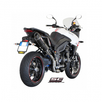 view SC-Project T08-H02C High Mount Oval Exhaust for Triumph Tiger Sport 1050 (2016-)